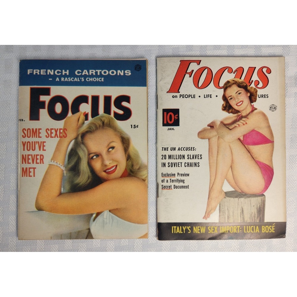Focus Magazine LOT of 2 Vintage‎ Pocket Magazines #1 And #2